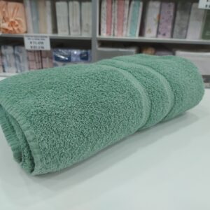 Toallon Franco Valente Pesado 500grs 100%Algodon/Verde . Grande 80x150 Cm