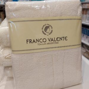 Juego de Toalla y Toallon Franco Valente 500grs.100% Algodon/Crudo.