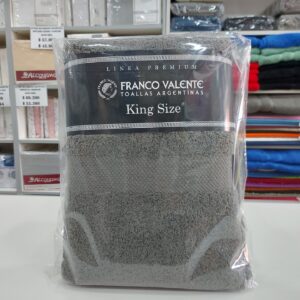 Juego de Toalla y Toallón Franco Valente 600Gramos/Gris