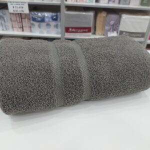 Toallon Franco Valente Pesado 500grs 100%Algodon/Gris. Grande 80x150 Cm