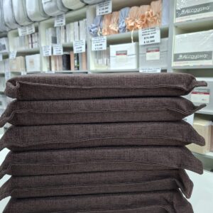 Almohadones para silla c/gobelino rustico/Marron. Pack x 6u. 40 x 40cm.