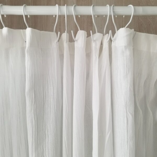 Barral para Cortina De Baño Aluminio Extensible Eliplast/Blanco liso de 1,20 a 2,50m. - Imagen 4