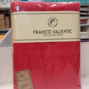 Juego de Toalla y Toallon Franco Valente 500grs.100% Algodón/Bermellon.