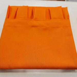Cortinas de Ambiente Tropical Pesada con presillas Dumoy/Naranja  135 X 200cm.