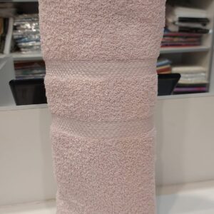 Toallon Franco Valente Pesado 500grs 100%Algodon/Rosa Tierra. Grande 80x150 Cm