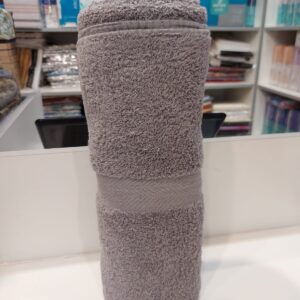 Toallon Franco Valente/Gris oscuro.100% Algodón 400 Gramos