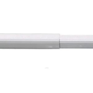 Barral para Cortina De Baño Aluminio Extensible Eliplast/Estriado Blanco de 1.20 a 2.50m.