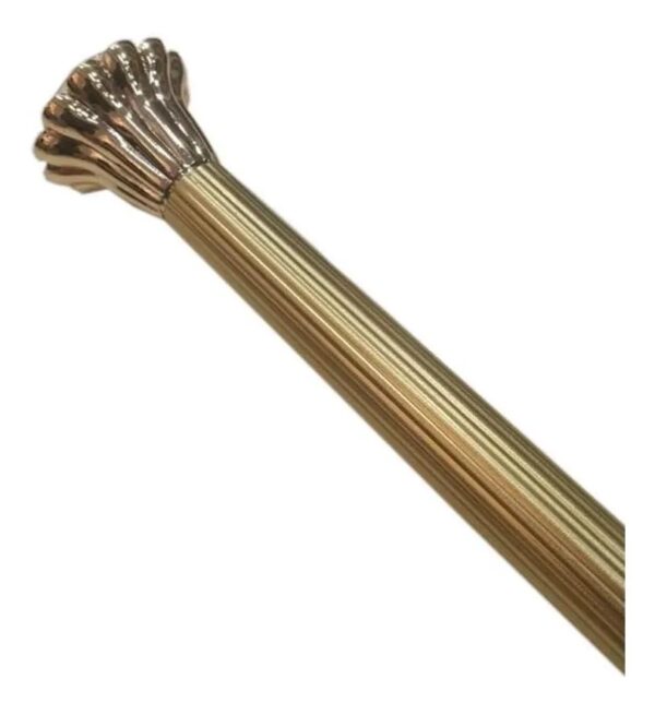 Barral para Cortina De Baño Aluminio Extensible Eliplast/Estriado Oro de 1 a 2m.