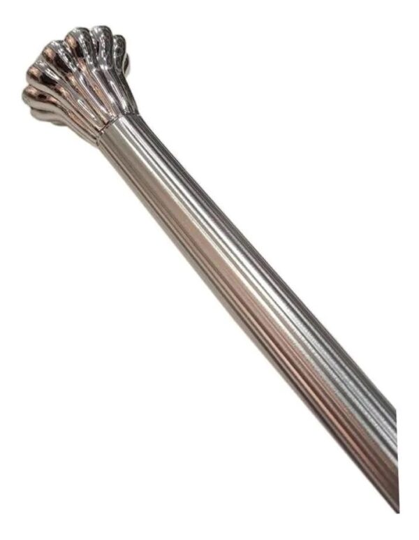 Barral para Cortina De Baño Aluminio Extensible Eliplast/Estriado Plata de 1 a 2m. - Imagen 2