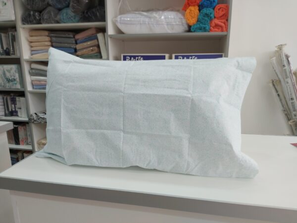 Pack x 2 Fundas para almohadas Alcoyana percal/puntitos verde 75 x 50cm.