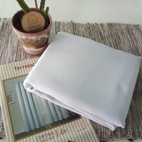 Cortinas Blackout Textil Terrenal Lisa/Blanca - Imagen 3