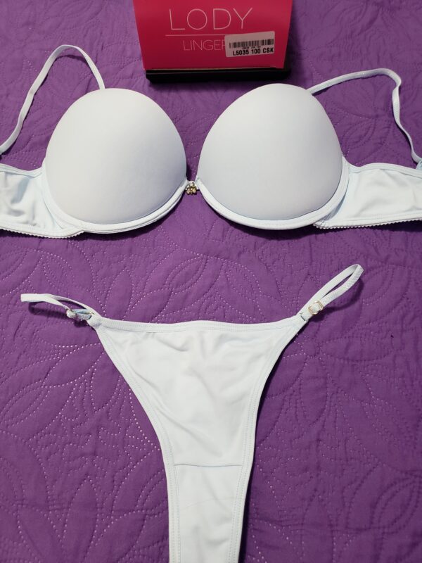Conjunto Lody Art. 5035 taza soft De Microfibra sin Base/Celeste. talle 100. - Imagen 2