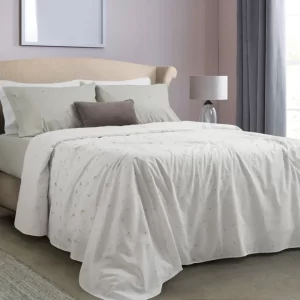 Juego de Sabanas Alcoyana Essencia/Lexie Verde 180 Hilos King Size