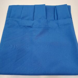 Cortinas de Ambiente Tropical Corta  Pesada con presillas Dumoy/Azul Francia 135 X 150cm.