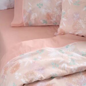 Juego Sábanas Palette Accent 180 Hilos/Florescence Rose 1. 1/2 Plazas.