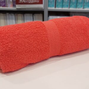 Toallon Franco Valente/Coral.100% Algodón 400 Gramos