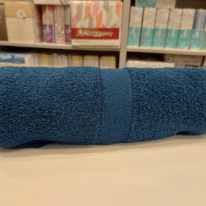 Toallon Franco Valente/Azul Marino.100% Algodón 400 Gramos