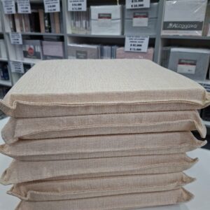 Almohadones para silla c/gobelino rustico/Natural. Pack x 6u. 40 x 40cm.