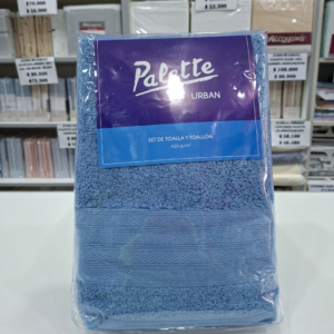 Juego De Toalla Toallón Palette/Aero. 420 Grs 100% Algodón. Envase PVC.
