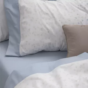 Juego De Sábanas Palette Accent/Noha celeste 2 1/2 Plazas 180 Hilos