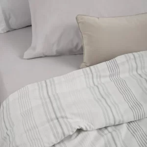 Juego de Sabanas Alcoyana Essencia/katie Gris 180 Hilos King Size