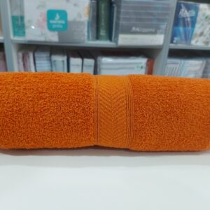 Toallon Franco Valente/Naranja Oxido.100% Algodón 400 Gramos