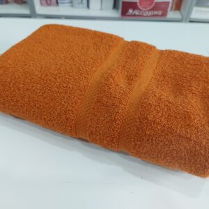 Toallon Franco Valente Pesado 500grs 100%Algodon/Naranja Oxido. Grande 80x150 Cm