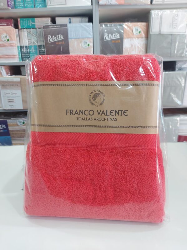 Juego de Toalla y Toallón Franco Valente 400Gramos/Coral.