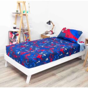 Juego De Sabana Piñata Spiderman 1 .1/2 Plaza