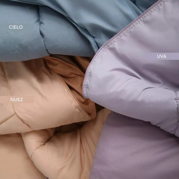 Acolchado Reversible Palette Look Matelaseado Efecto Emboss Soft Touch/Nuez. 1/12plaza/Twin. - Imagen 2