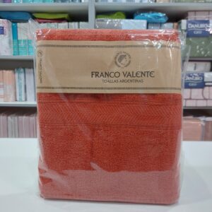 Juego de Toalla y Toallón Franco Valente 400Gramos/Rojo ladrillo