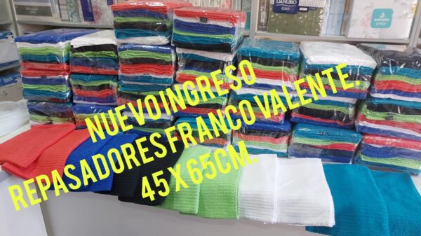 Repasador Franco Valente 100% Algodón 45x65Cm. OFERTA X 6. - Imagen 2