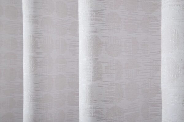 Juego de Cortinas Jean Cartier Florencia Jacquard con presillas y agarraderas 145 x 205cm c/ paño/Dots Blanco - Imagen 2