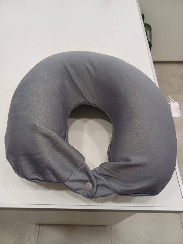 Almohada de viaje Viscoelastica Cervical Cuello con funda/Gris - Imagen 2