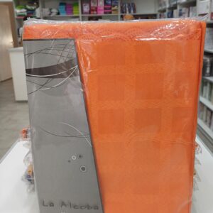 Mantel Rectangular De Tela Antimancha tropical La Alcoba 150 x 200cm/naranja