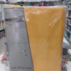 Mantel Rectangular De Tela Antimancha tropical La Alcoba 150 x 250cm/Mostaza