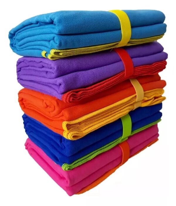 Toallon Secado Rapido Deportivo De Microfibra Terrenal 130x80cm/Turquesa - Imagen 2