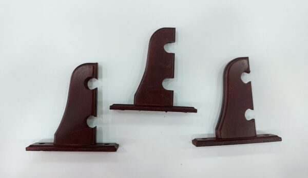 Kit soporte para barral doble madera cedro 22mm