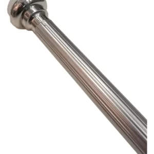 Barral para Cortina De Baño Aluminio Extensible Eliplast/Estriado Plata de 1 a 2,50m.