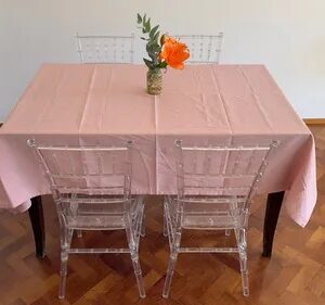 Mantel De Tussor 150 x 2.00mts 100% algodon Louisiana/Rosa
