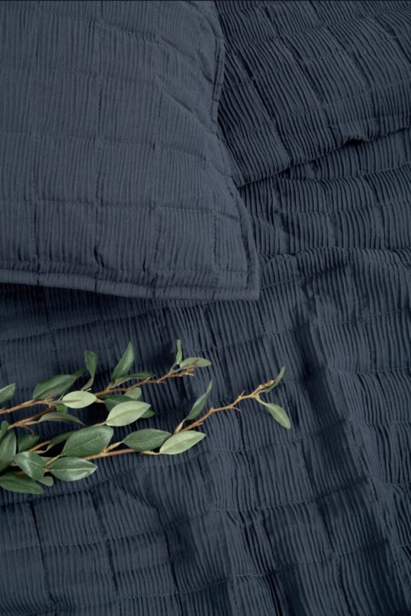 Cover Alcoyana kit Hanoi 3 piezas King Size/Azul Denim - Imagen 2