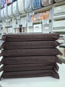 Almohadones para silla c/gobelino rustico/Marron. Pack x 6u. 40 x 40cm.